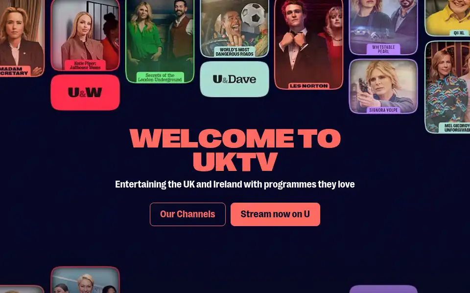 Screenshot of uktv.co.uk