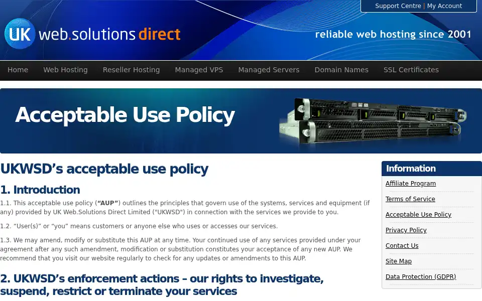 Screenshot of ukwebsolutionsdirect.co.uk