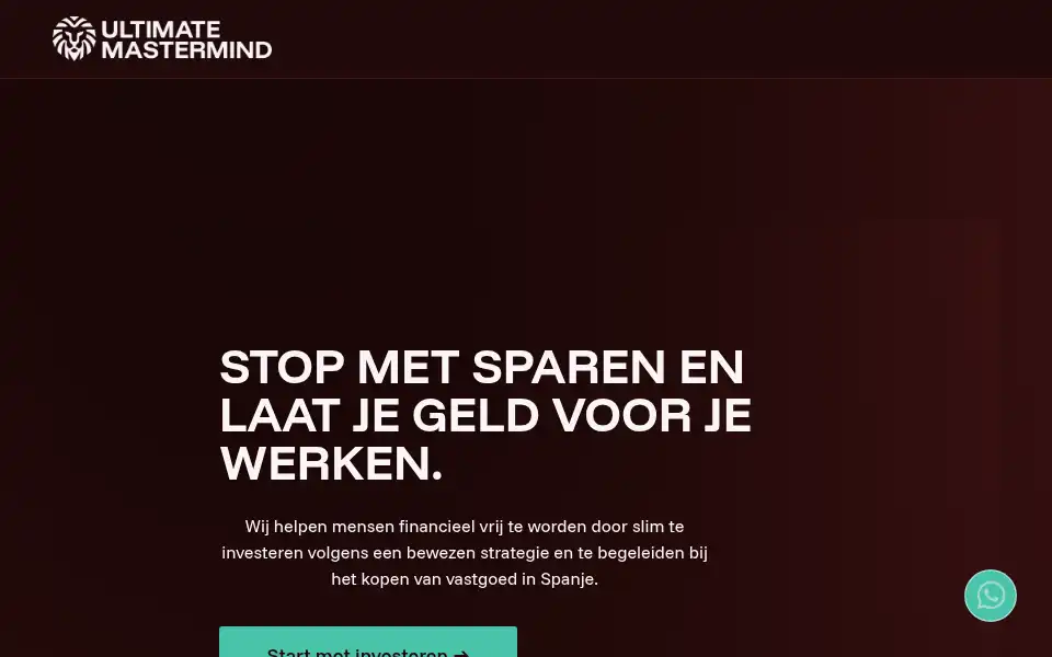 Screenshot of ultimatemastermind.nl