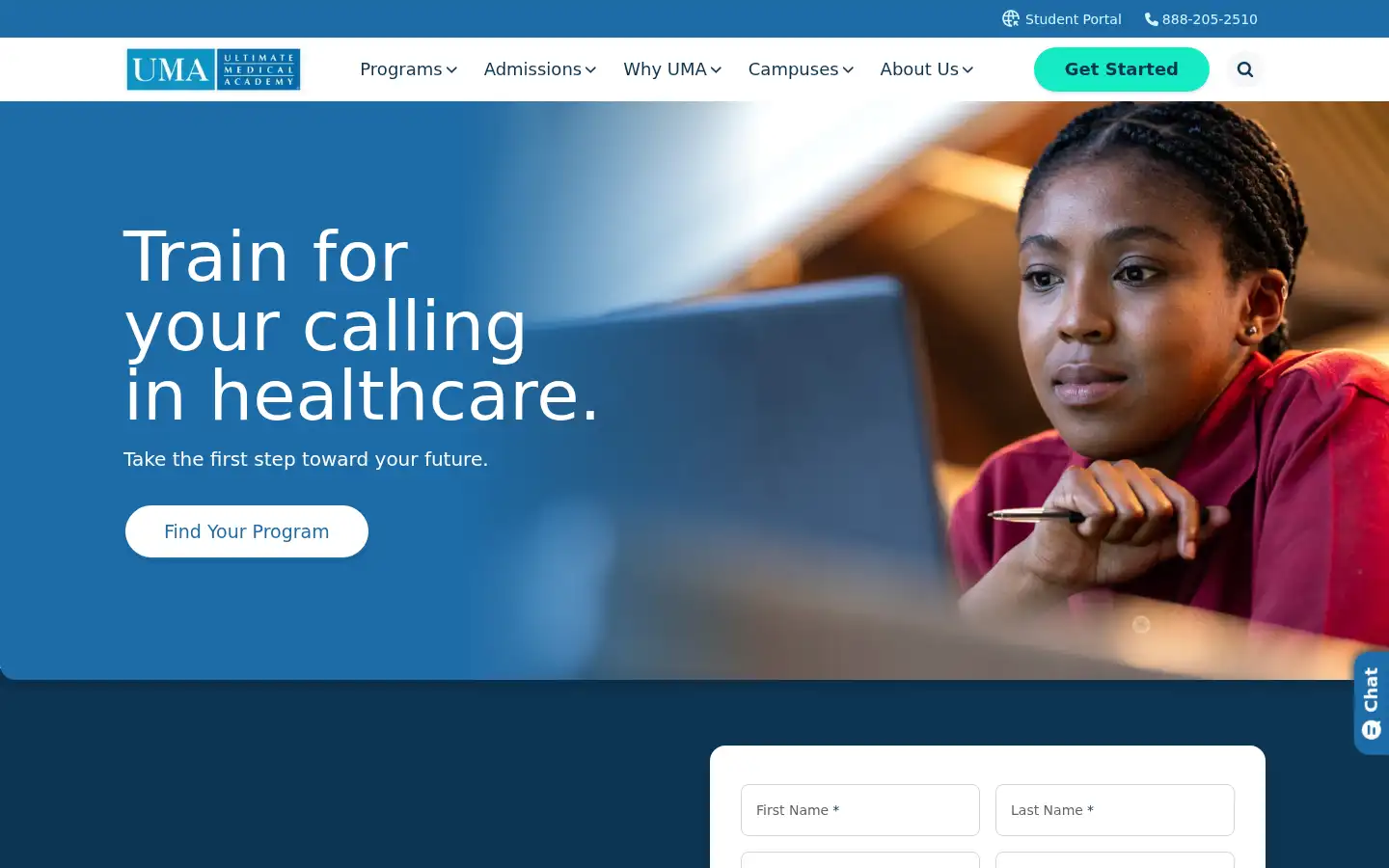 Screenshot of ultimatemedical.edu
