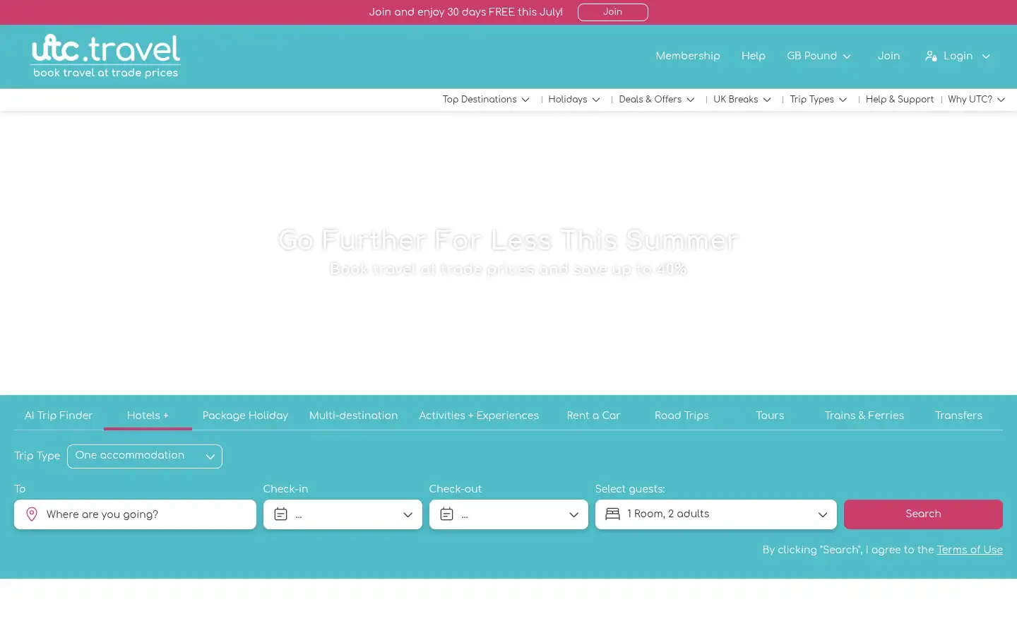 Screenshot of ultimatetravelclub.com