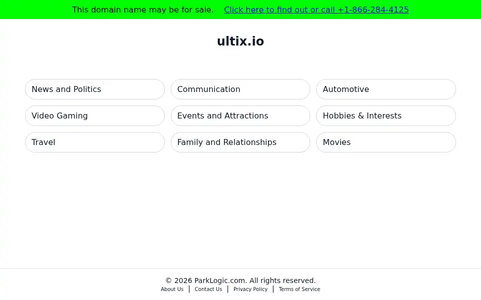 Screenshot of ultix.io
