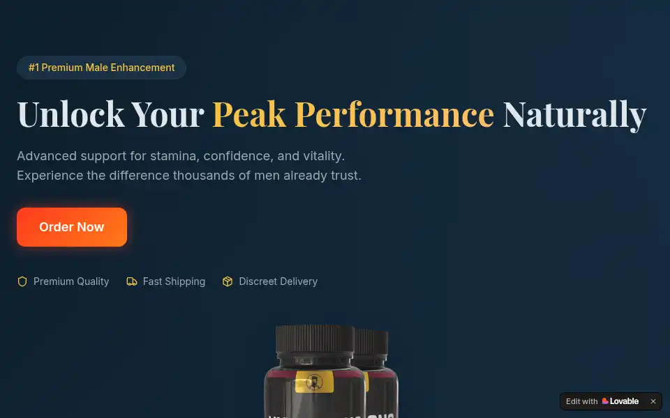 Screenshot of ultra-peak-xl-male-enhancement.lovable.app