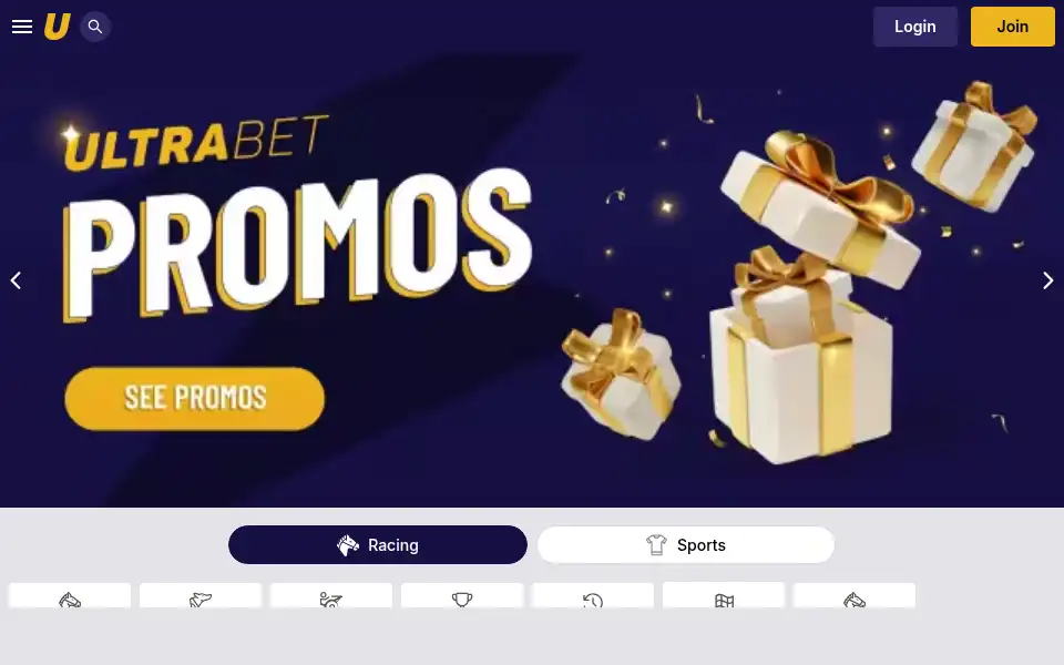 Screenshot of ultrabet.com.au