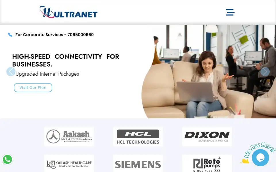 Screenshot of ultranet.co.in