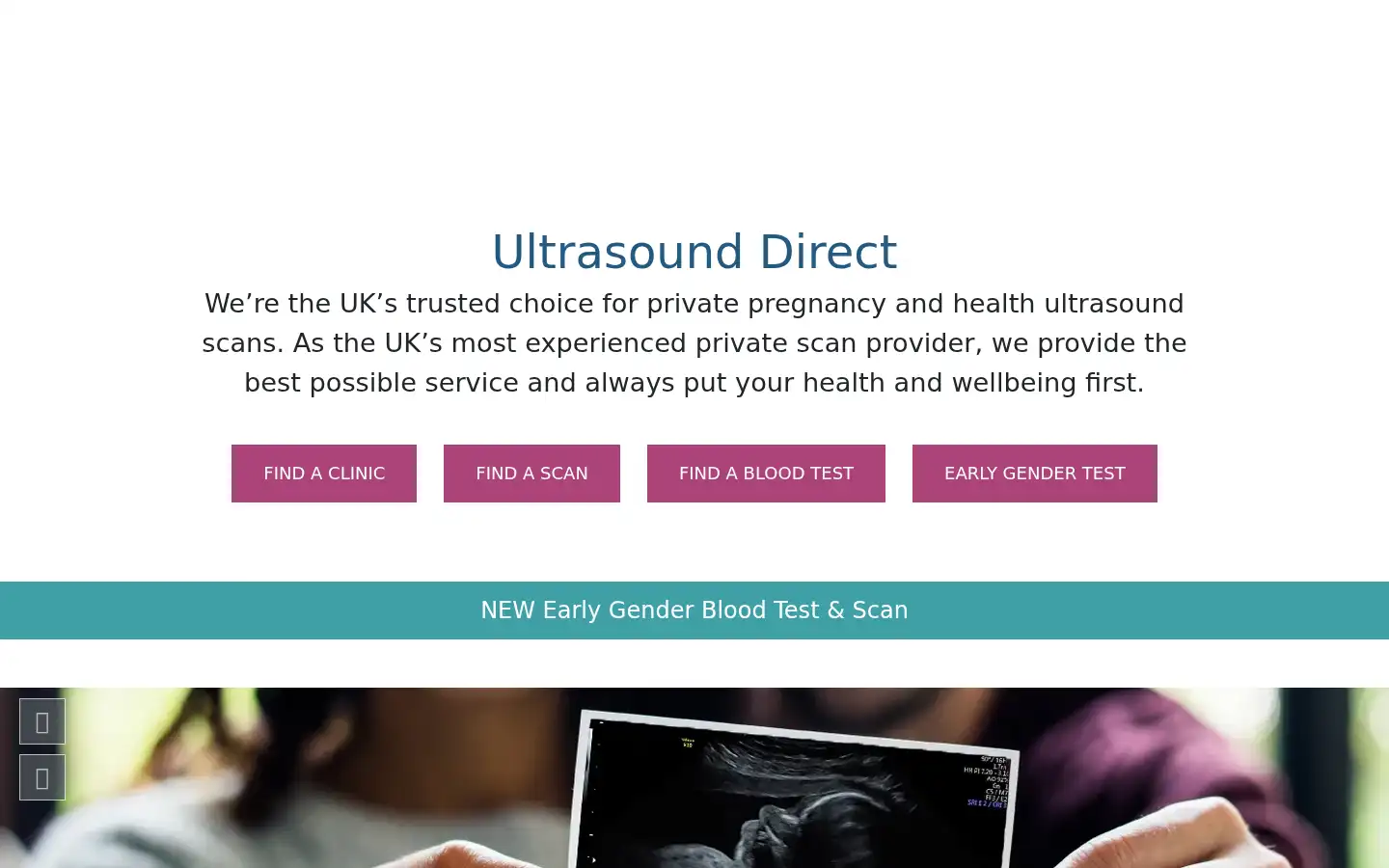 Screenshot of ultrasound-direct.com