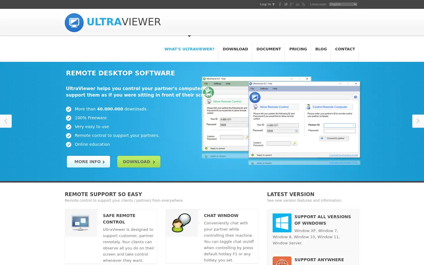 Screenshot of ultraviewer.net