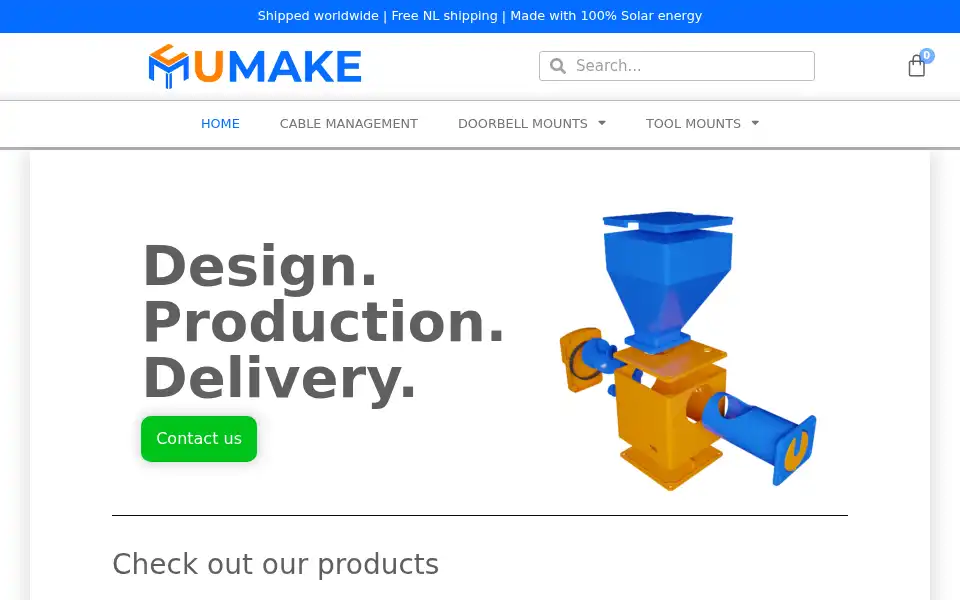 Screenshot of umake.nl
