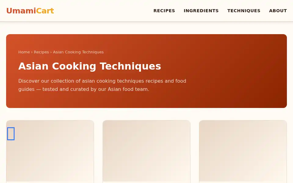 Screenshot of umamicart.com