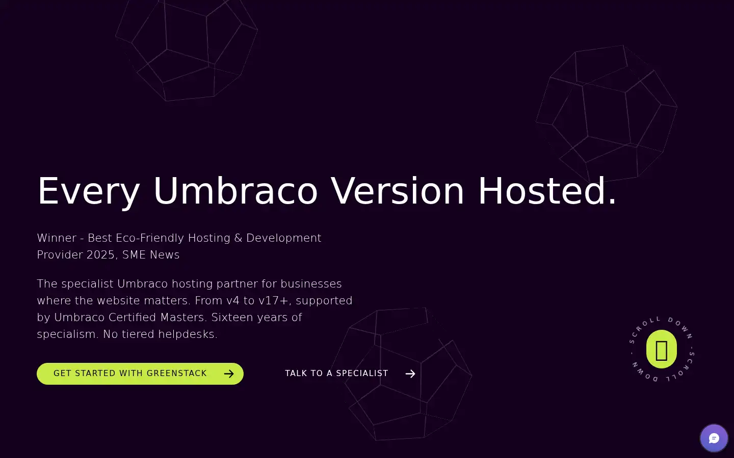 Screenshot of umbhost.net