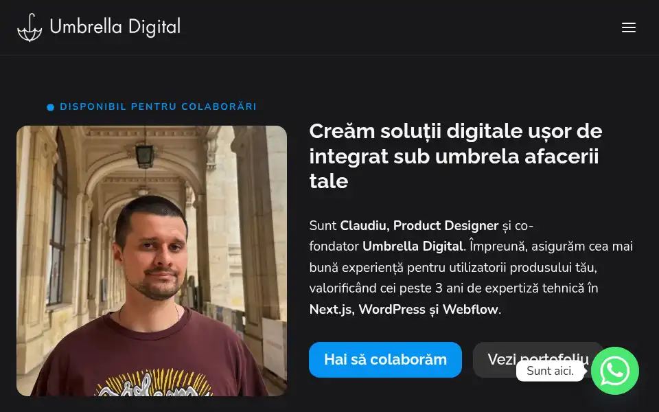Screenshot of umbrelladigital.ro