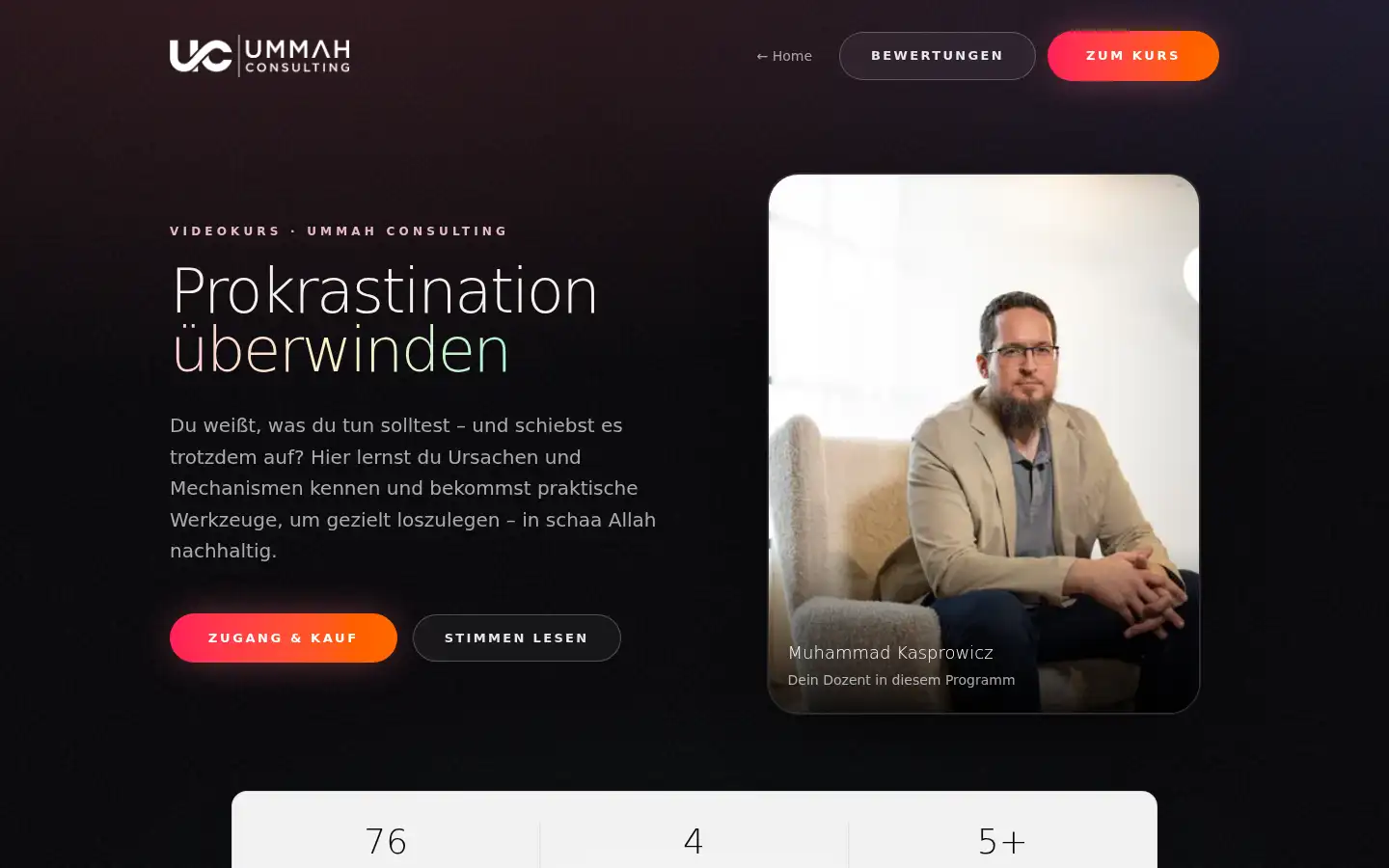 Screenshot of ummahconsulting.de