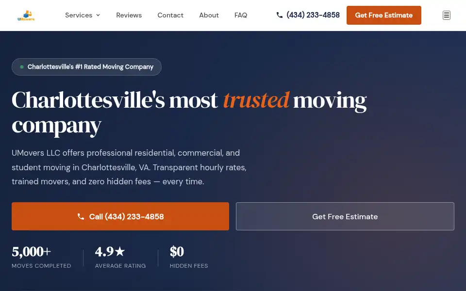 Screenshot of umoversllc.com