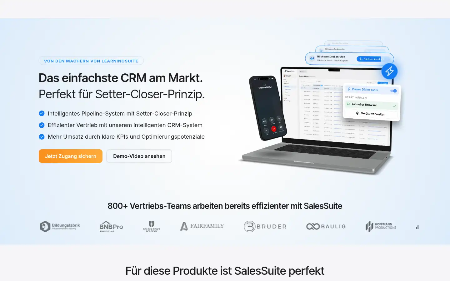 Screenshot of umsatz.io