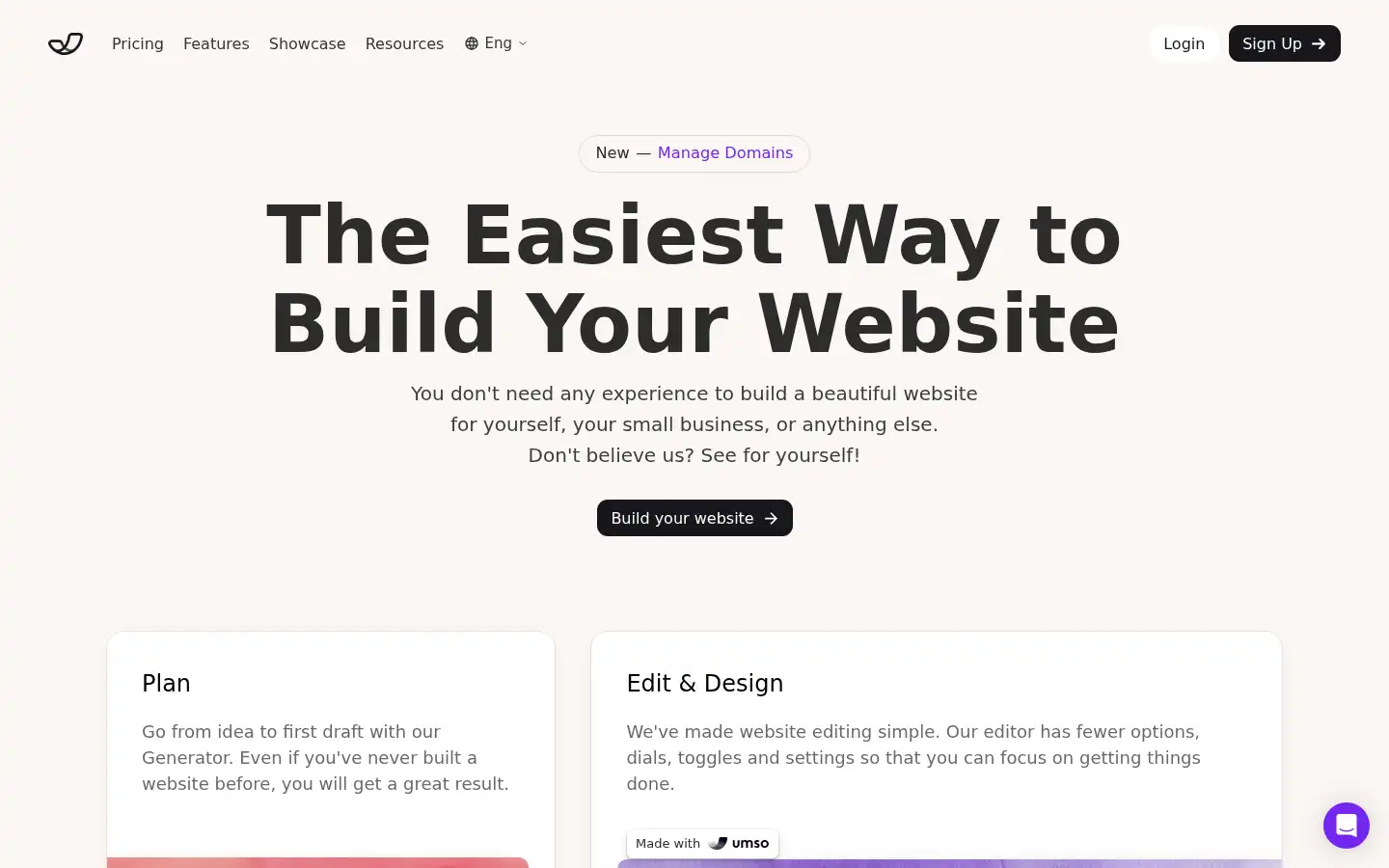 Screenshot of umso.com