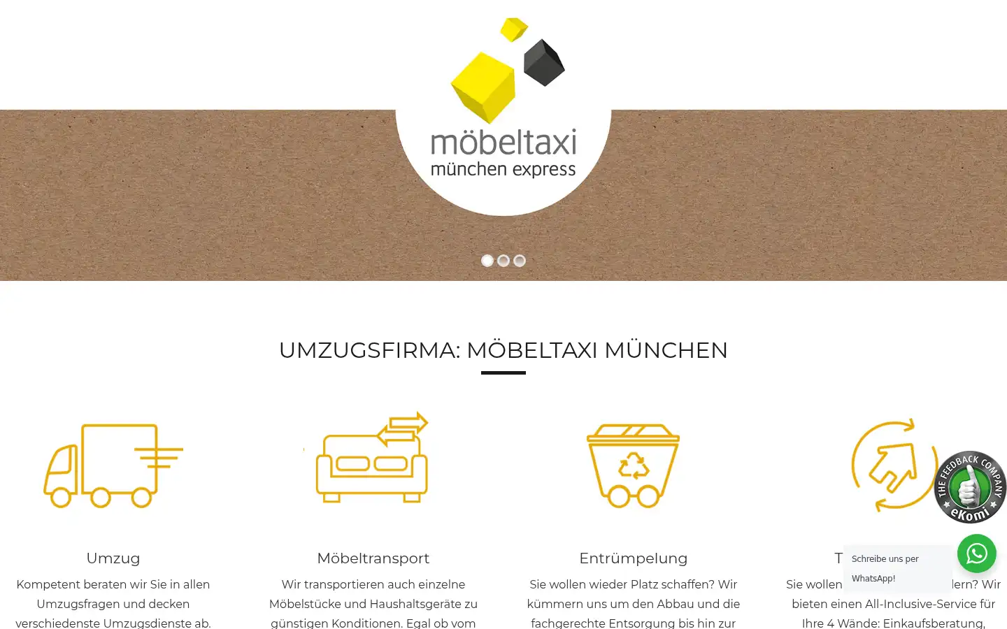 Screenshot of umzug-muc.de