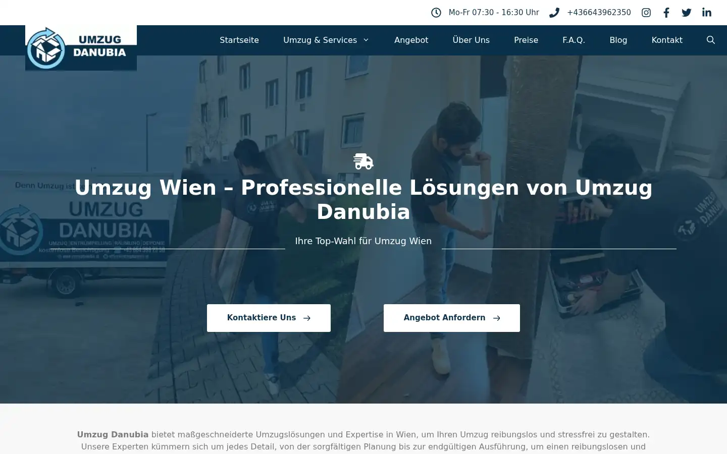 Screenshot of umzugdanubia.at