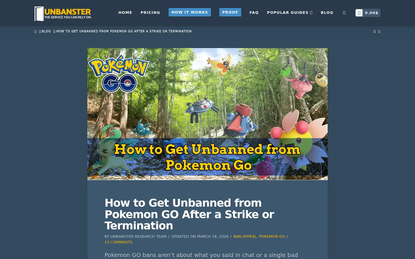 Screenshot of unbanster.com