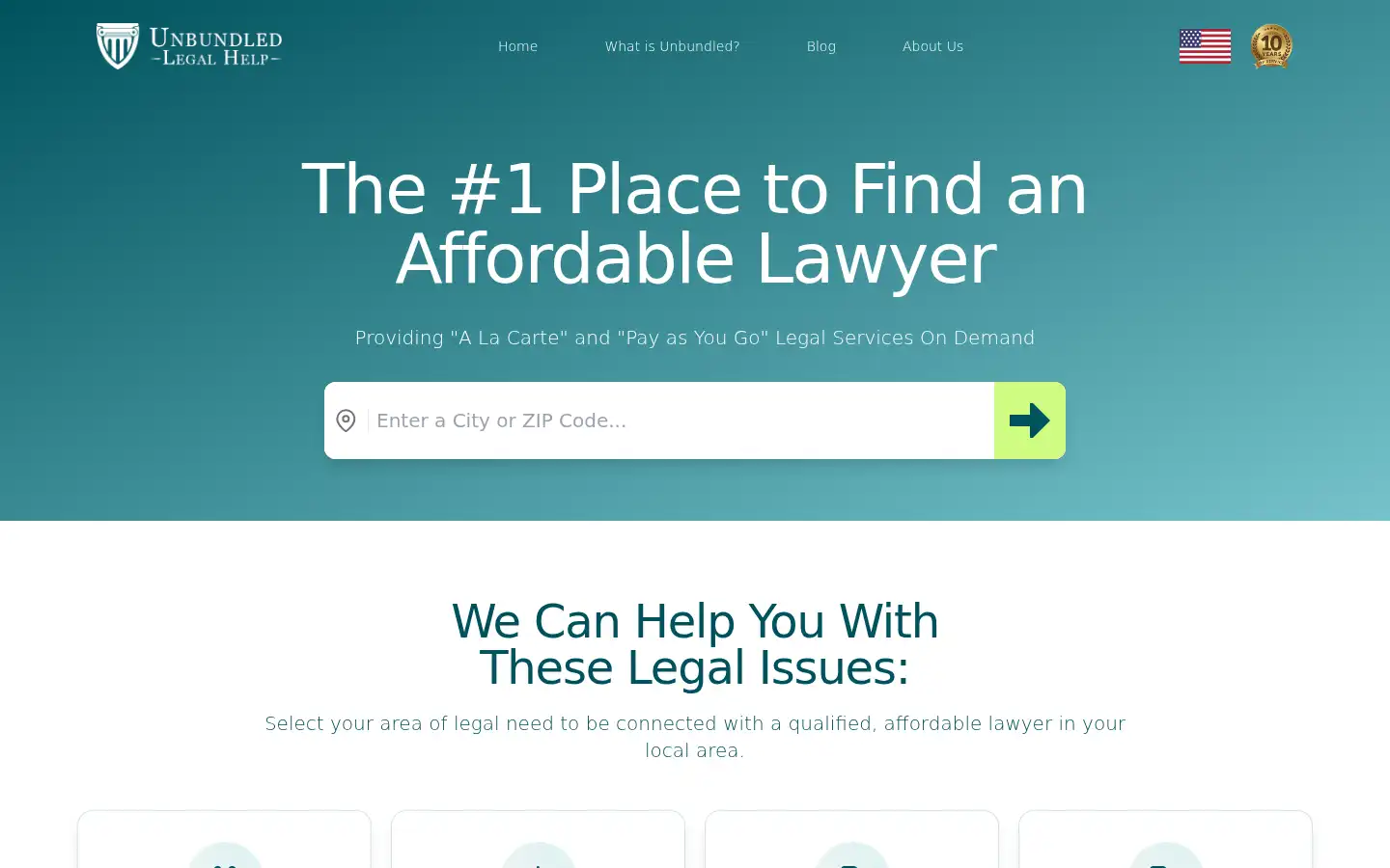 Screenshot of unbundledlegalhelp.com