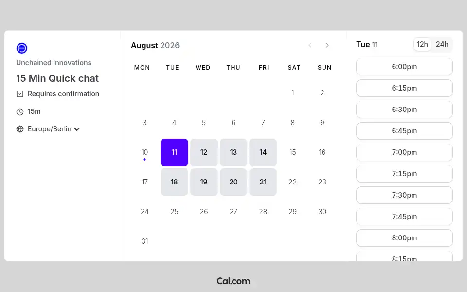 Screenshot of unchainedinnovations.io