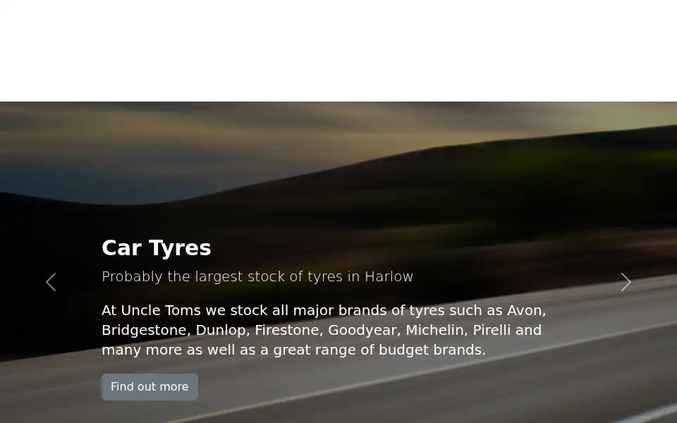 Screenshot of uncle-toms.co.uk