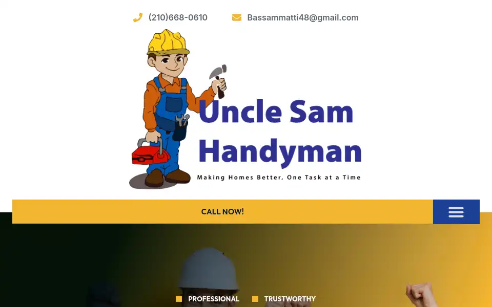 Screenshot of unclesamhandyman.com