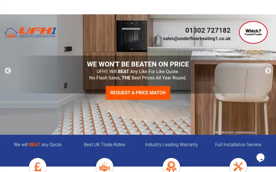 Screenshot of underfloorheating1.co.uk