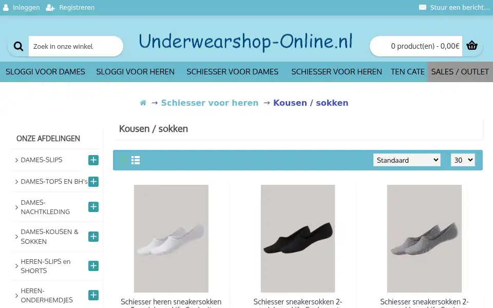 Screenshot of underwearshop-online.nl