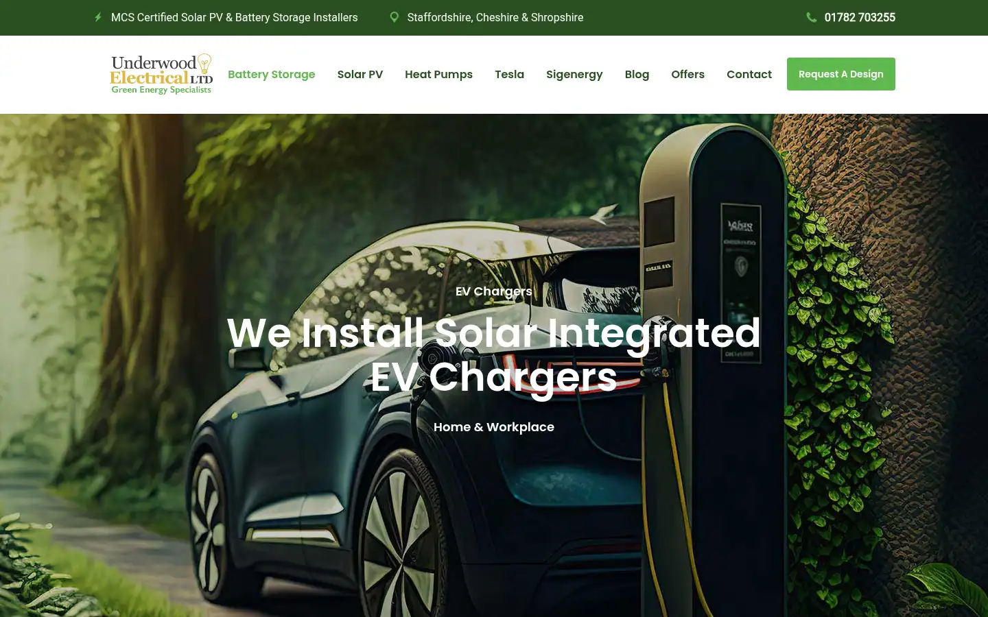 Screenshot of underwood-electrical.co.uk