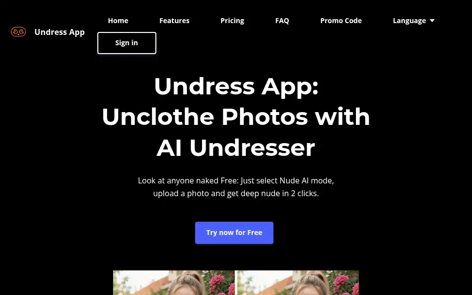 Screenshot of undressapp.vip