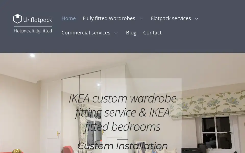 Screenshot of unflatpack.com