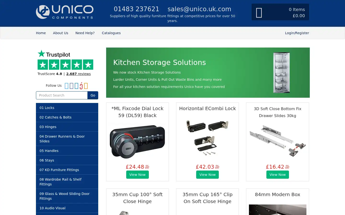 Screenshot of unico.uk.com