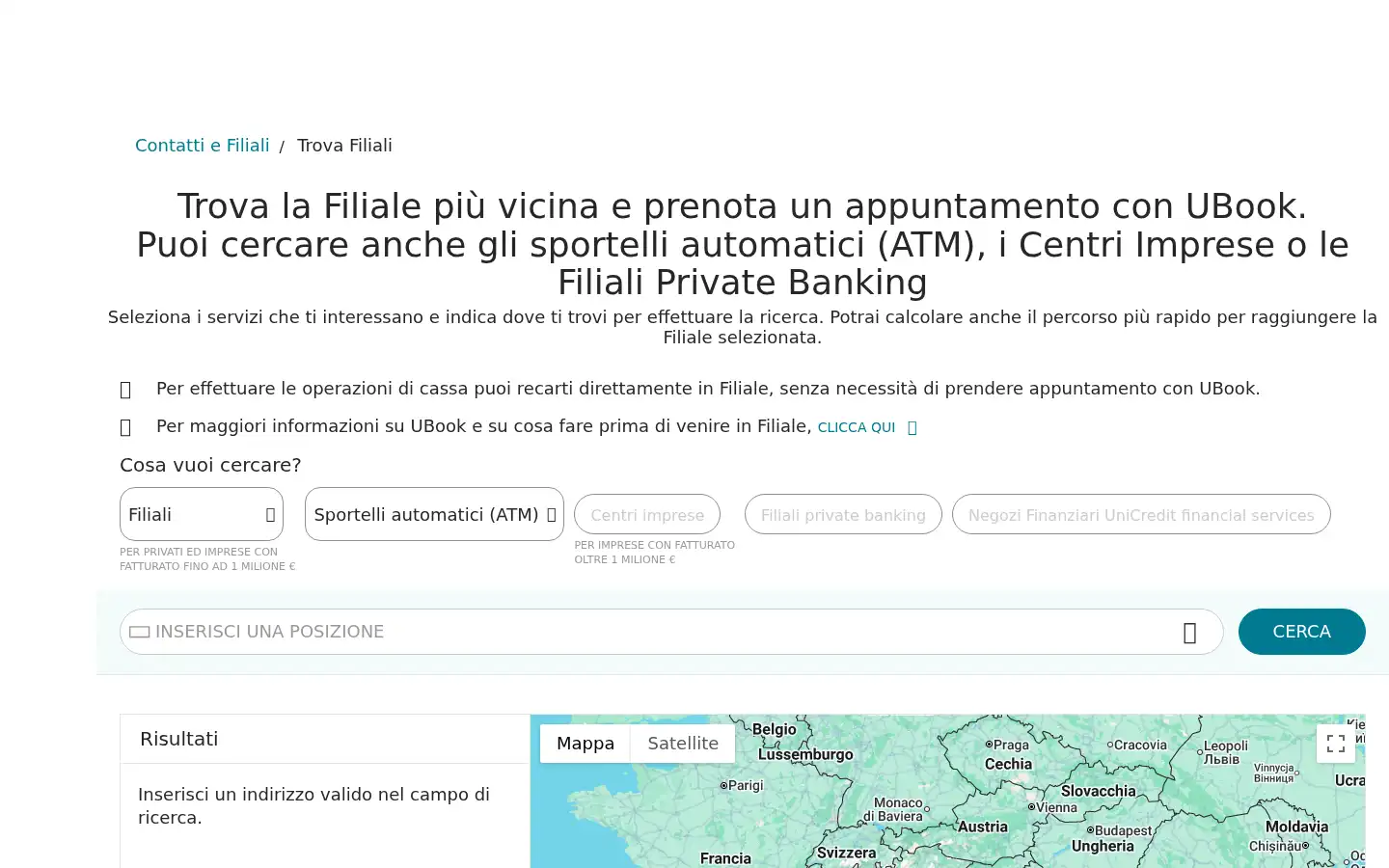 Screenshot of unicredit.it