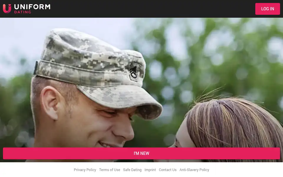 Screenshot of uniformdating.com