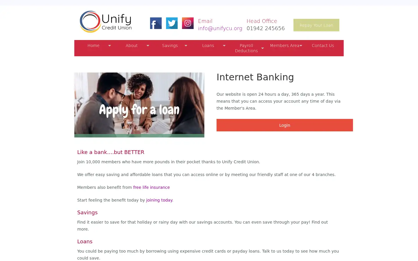 Screenshot of unifycu.org
