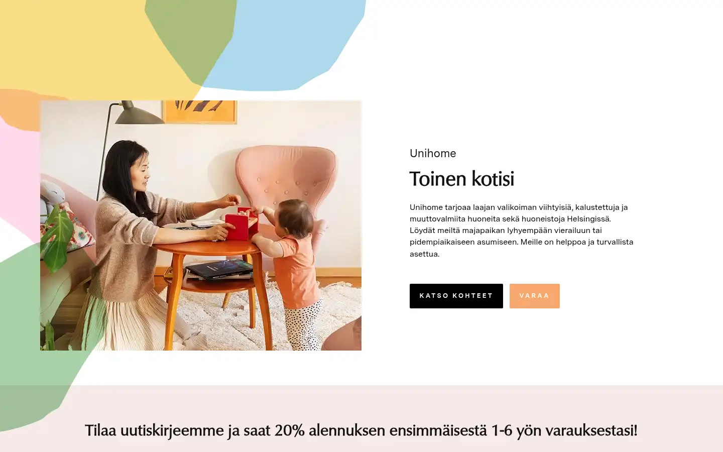 Screenshot of unihome.fi