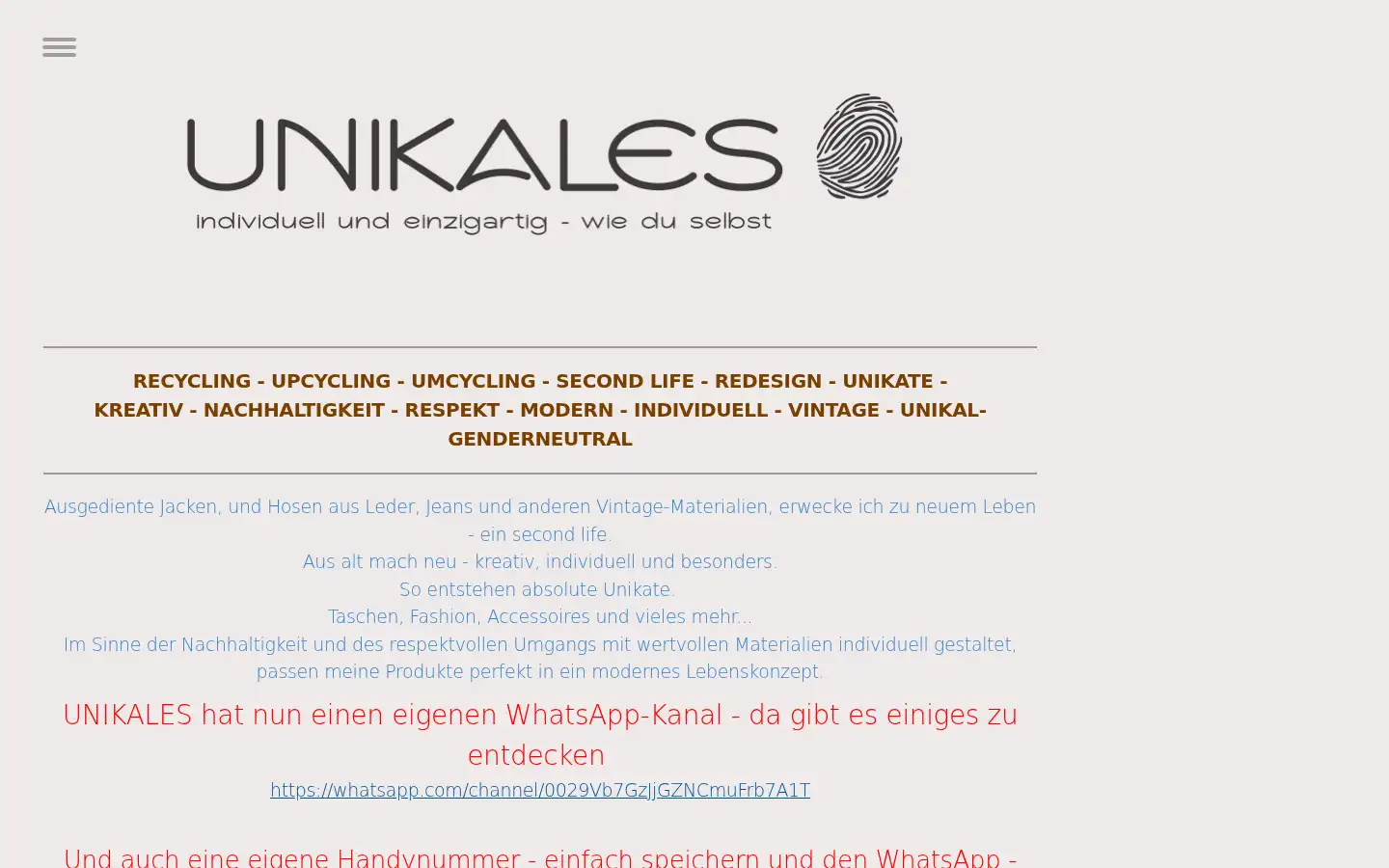 Screenshot of unikales.de