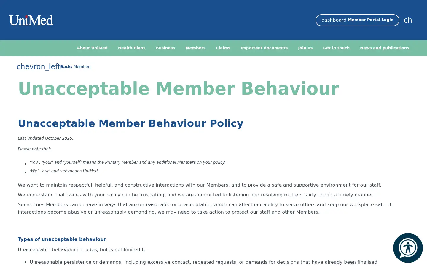 Screenshot of unimed.co.nz