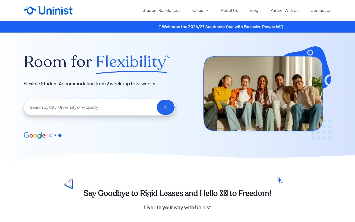 Screenshot of uninist.com