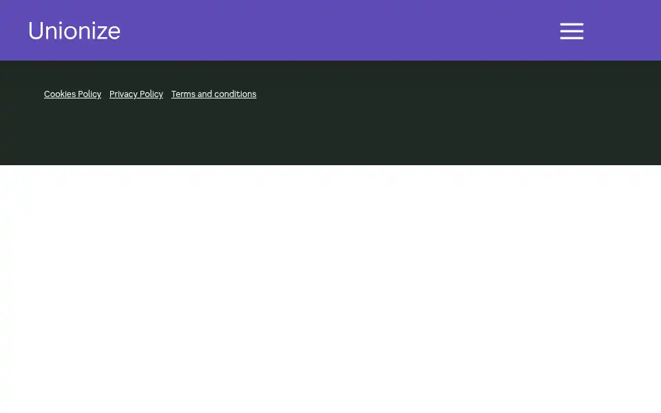 Screenshot of unionize.co.uk