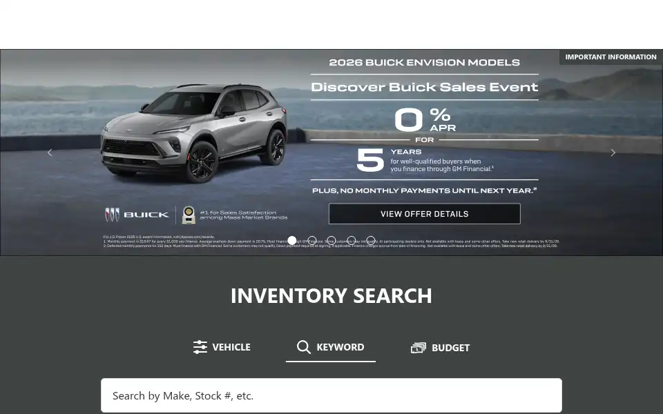 Screenshot of unionparkbuickgmc.com