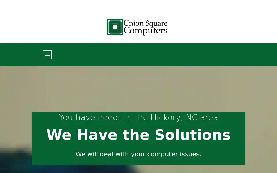 Screenshot of unionsquarecomputers.com