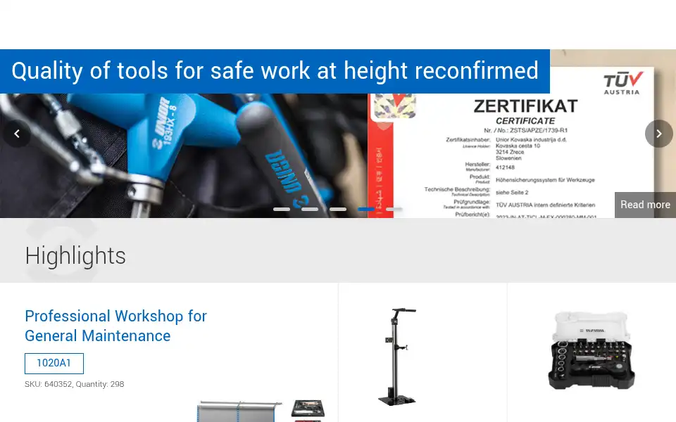 Screenshot of uniortools.com