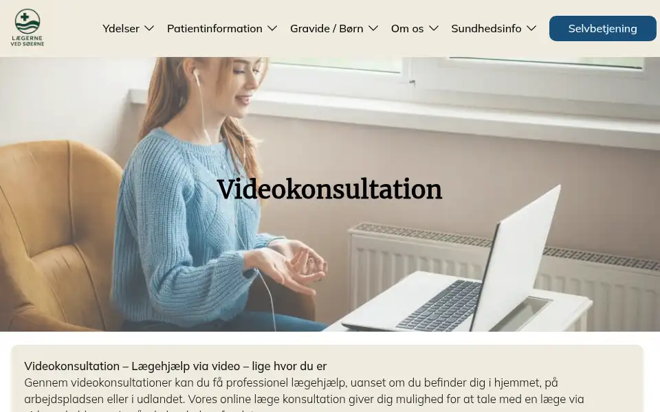 Screenshot of unipraksis.dk