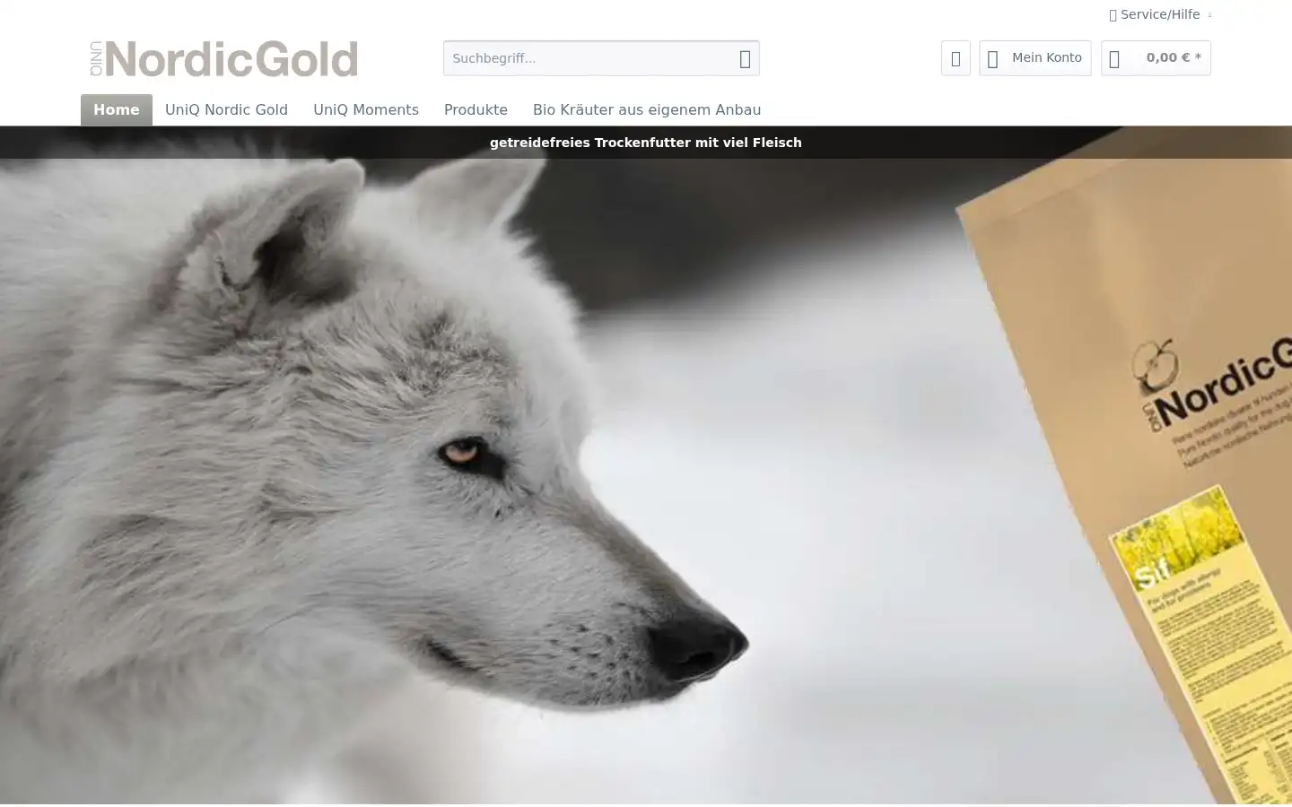 Screenshot of uniqnordicgold.de