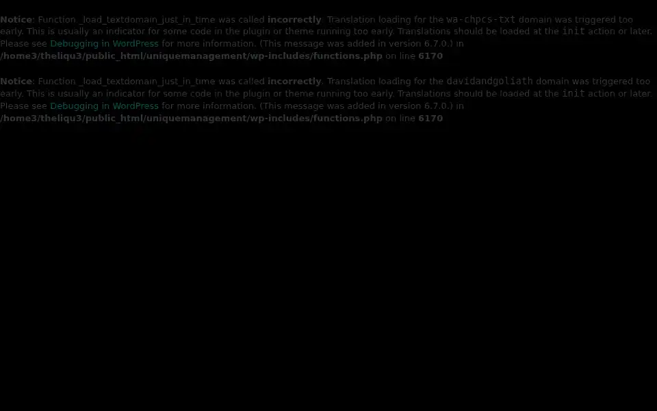 Screenshot of unique-management.com