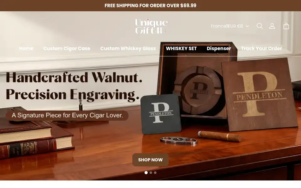Screenshot of uniquegift4u.com
