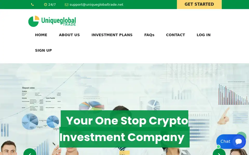 Screenshot of uniqueglobaltrade.net