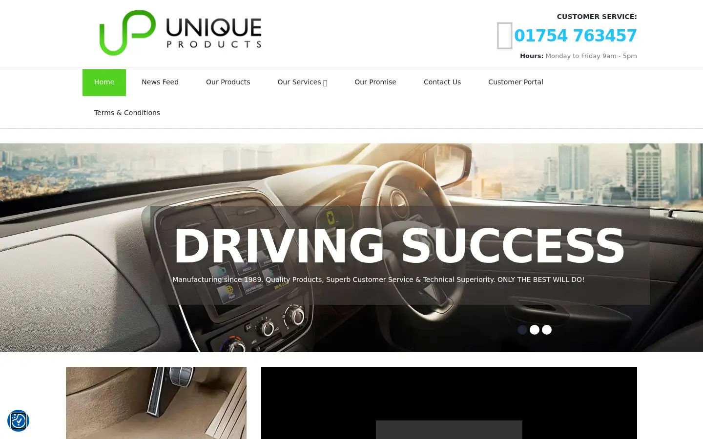 Screenshot of uniqueproductsuk.com