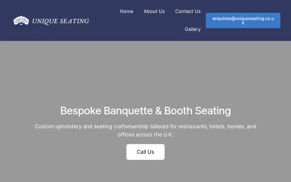Screenshot of uniqueseating.co.uk